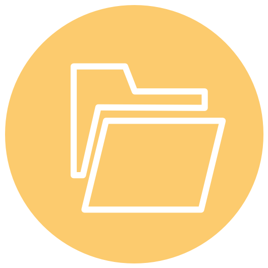 Secure cloud data folders icon
